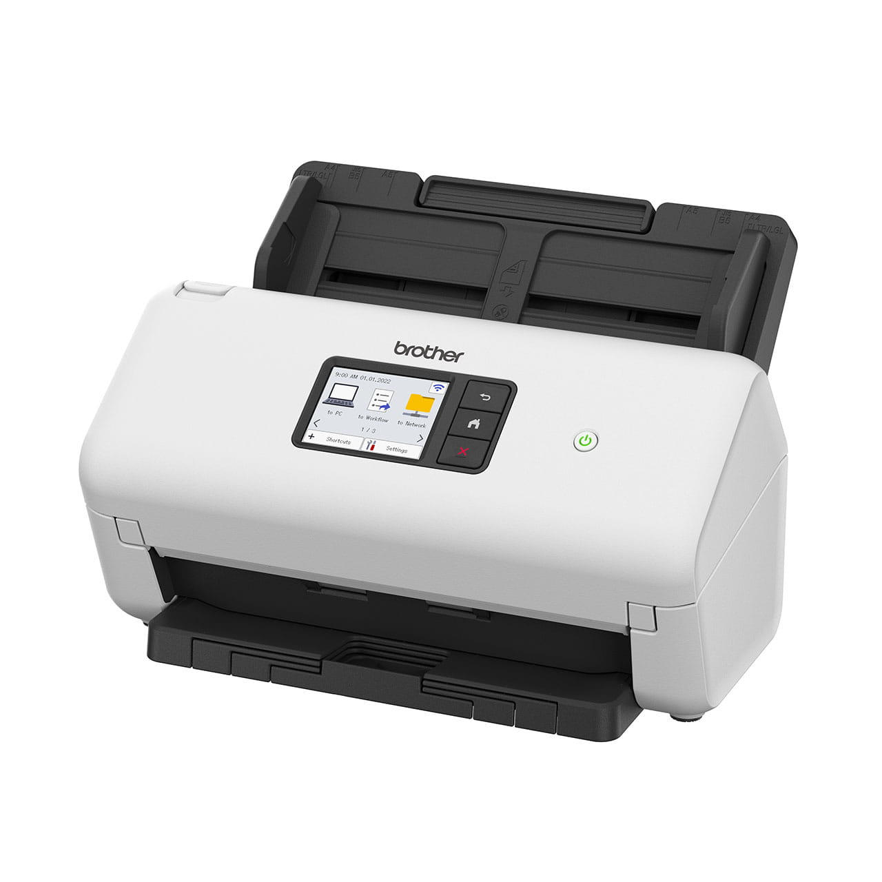 Brother ADS-3300W Scanner Tampak Samping Kiri