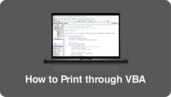 How to Print Through VBA