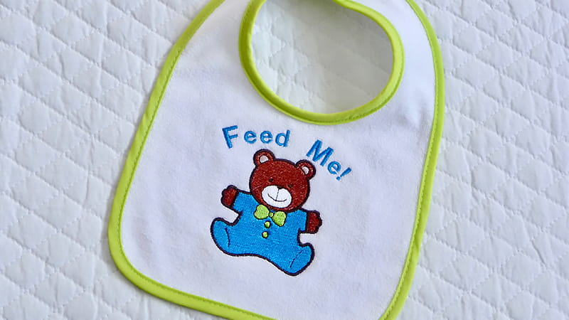 Desain Gratis: Bib Bayi Beruang