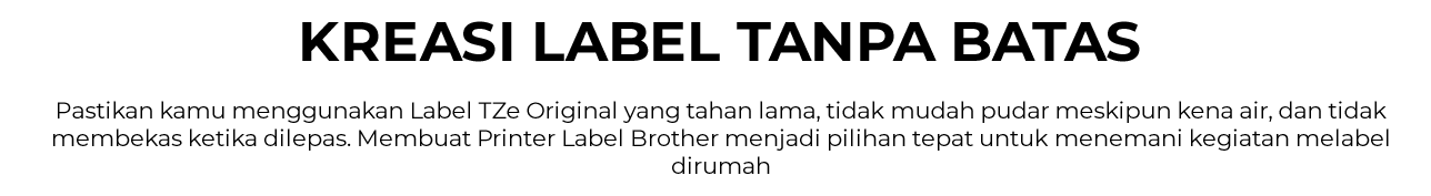 Kreasi Label Tanpa Batas