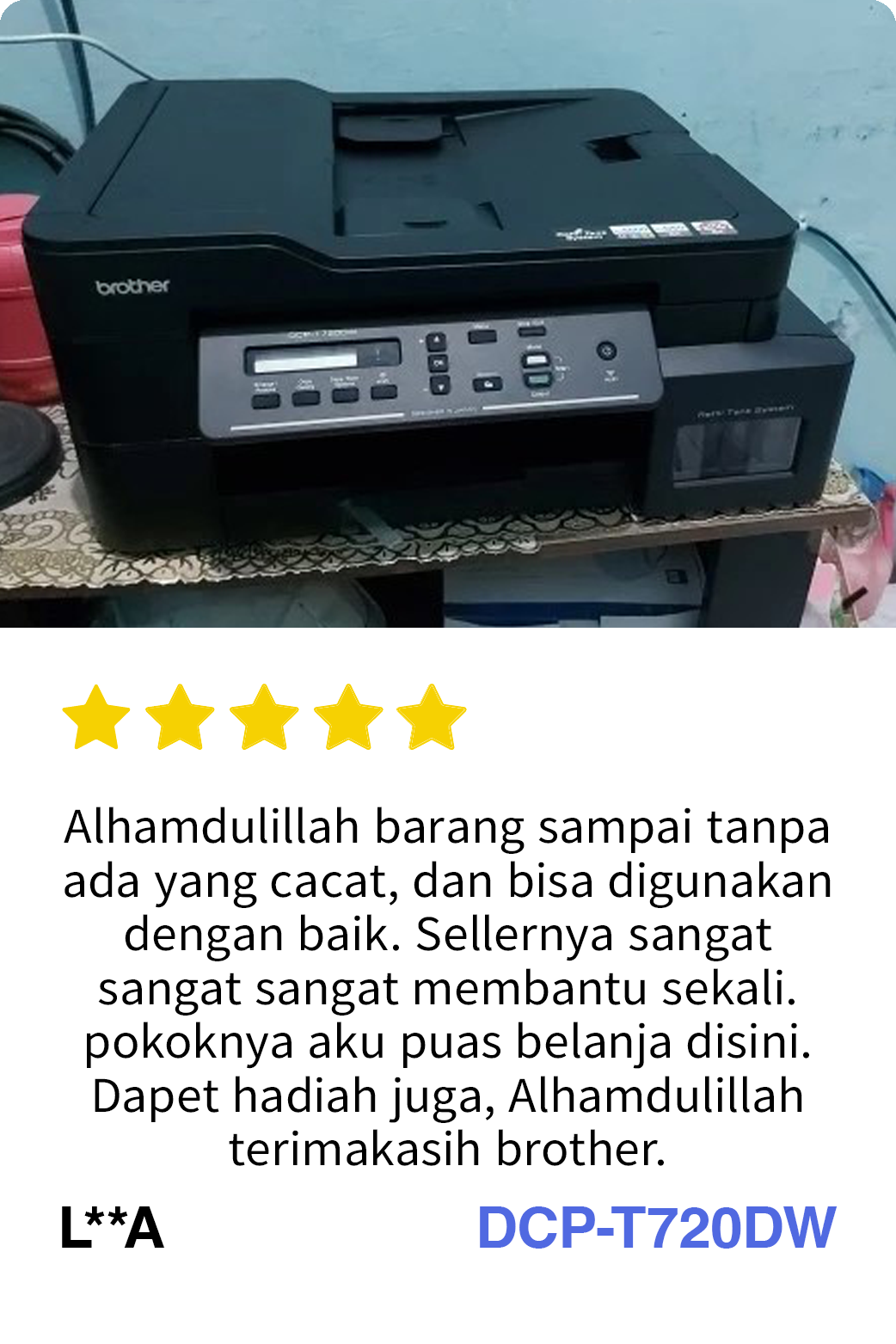 Brother DCP-T720DW Inkjet Printer review