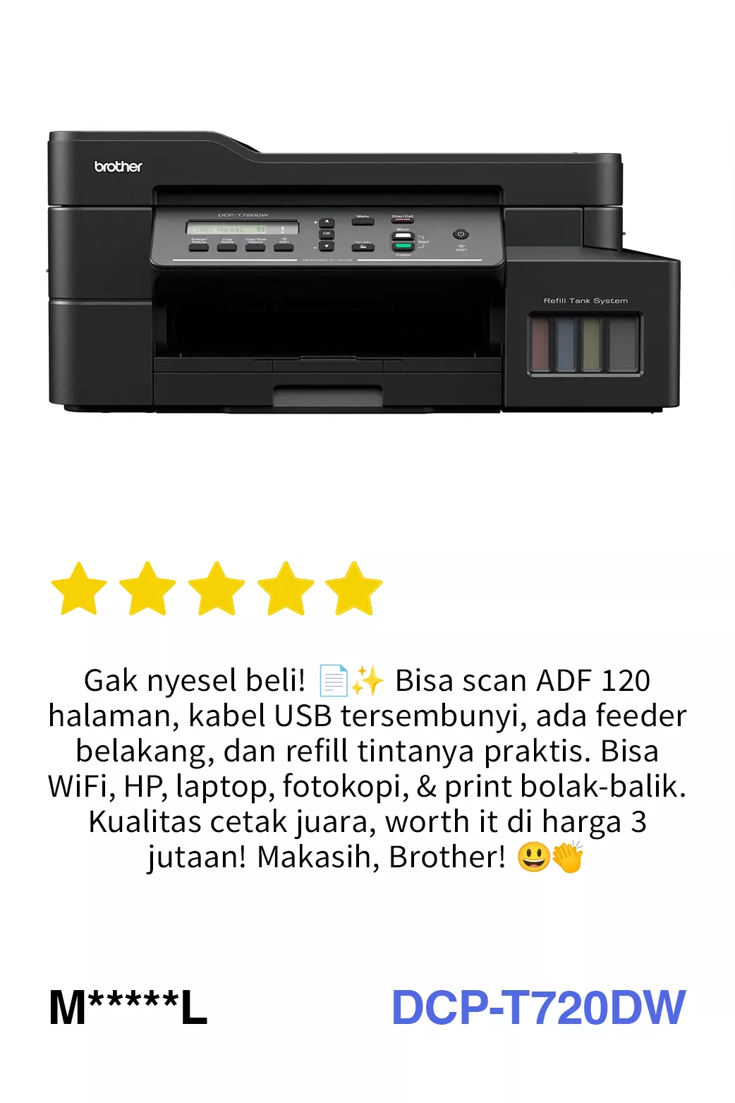 Brother DCP-T720DW Inkjet Printer review