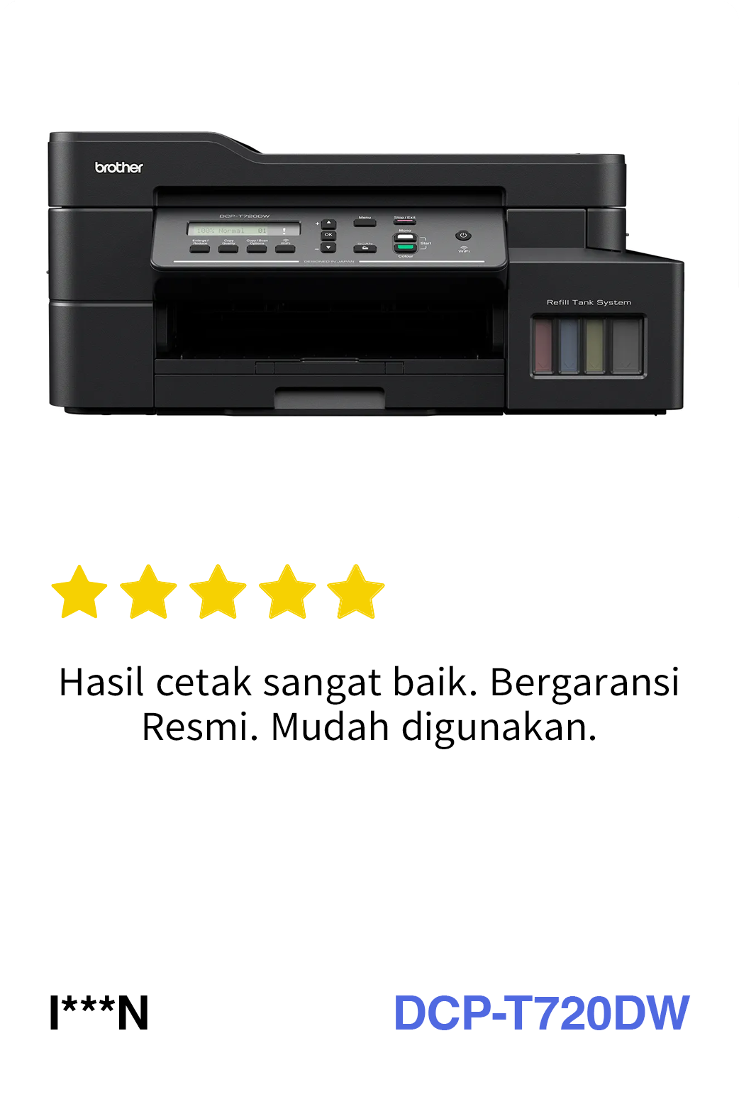 Brother DCP-T720DW Inkjet Printer review