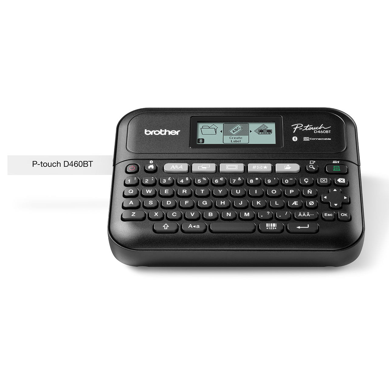 Brother PT-D460BT Printer Label (Label Maker) Tampak Depan