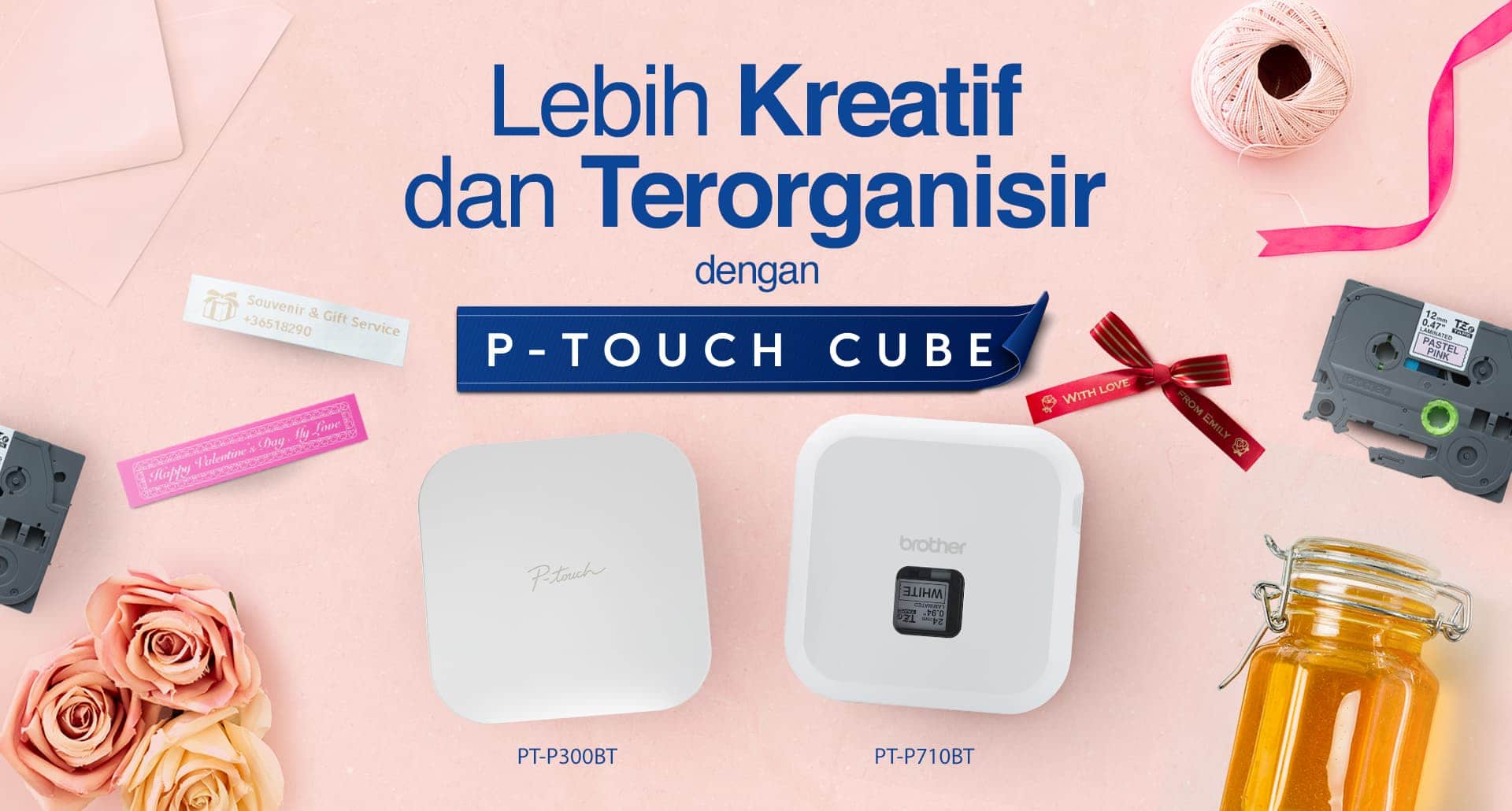P-TOUCH CUBE Sleek & Modern labellers for your creative lifestyle