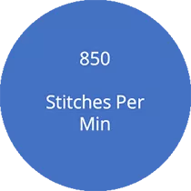 850 Stitches Per min