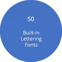 50 Built-in Lettering